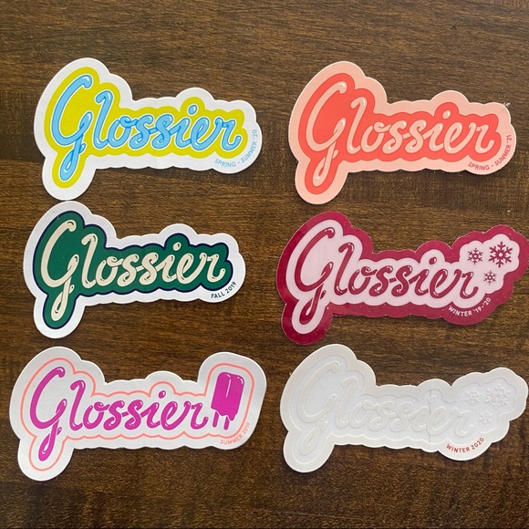 Glossier Accessories - Glossier Sticker Collection (Seven Stickers)